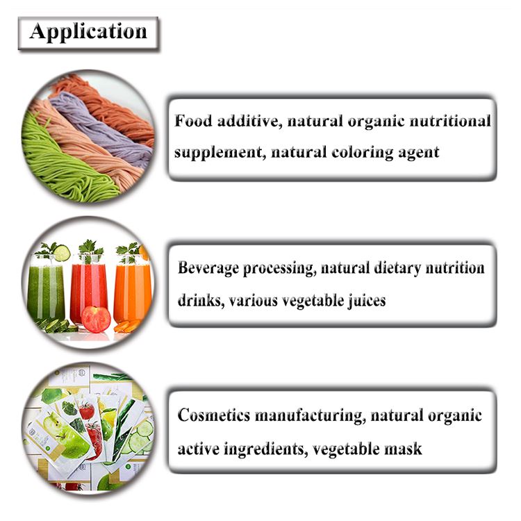 有机蔬菜提取物应用（organic vegetable extract）